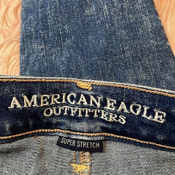 American Eagle Super Stretch Hi Rise Blue Jegging Size 2 - Picture 4 of 7